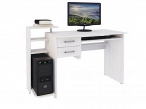 Компьютерный стол №12 (Анкор белый) в Елабуге - elabuga.ok-mebel.com | фото 1