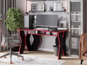 Компьютерный стол КЛ №9.0 (Черный/Красный) в Елабуге - elabuga.ok-mebel.com | фото 4