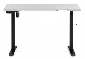 Компьютерный стол Маркос с механизмом подъема 120х75х75 белая шагрень / черный в Елабуге - elabuga.ok-mebel.com | фото 3