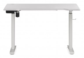Компьютерный стол Маркос с механизмом подъема 120х75х75 белый / шагрень белая в Елабуге - elabuga.ok-mebel.com | фото 2