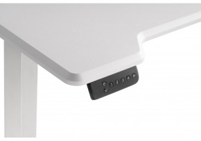 Компьютерный стол Маркос с механизмом подъема 120х75х75 белый / шагрень белая в Елабуге - elabuga.ok-mebel.com | фото 7