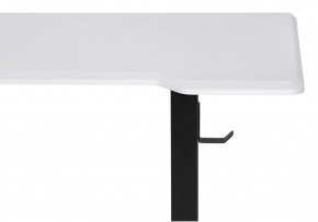 Компьютерный стол Маркос с механизмом подъема 140х80х75 белая шагрень / черный в Елабуге - elabuga.ok-mebel.com | фото 6