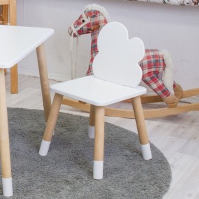 Комплект детской мебели стол и два стула Облачко (Белый/Белый/Береза) в Елабуге - elabuga.ok-mebel.com | фото 3