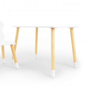 Комплект детской мебели стол и стул Облачко (Белый/Белый/Береза) в Елабуге - elabuga.ok-mebel.com | фото
