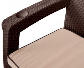 Комплект кресел Yalta Premium Double Seat (Ялта) шоколадный (+подушки под спину) в Елабуге - elabuga.ok-mebel.com | фото 2