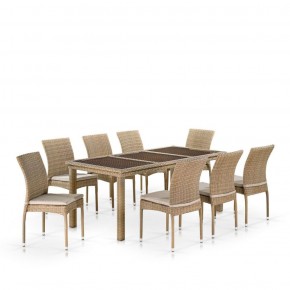 Комплект плетеной мебели T365/Y380B-W65 Light Brown (8+1) в Елабуге - elabuga.ok-mebel.com | фото 1