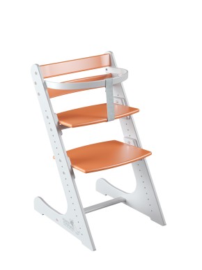 Комплект растущий стул и жесткий ограничитель Конёк Горбунёк Комфорт  (Бело-оранжевый) в Елабуге - elabuga.ok-mebel.com | фото