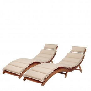 Комплект шезлонги и столик AFM-803A-T133 Beige (2+1) в Елабуге - elabuga.ok-mebel.com | фото 2