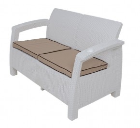Комплект уличной мебели Yalta Premium Terrace Set (Ялта) белый (+подушки под спину) в Елабуге - elabuga.ok-mebel.com | фото 2
