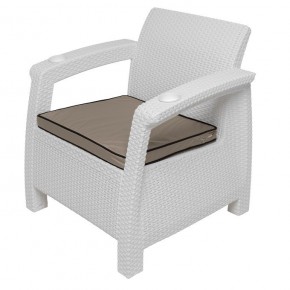 Комплект уличной мебели Yalta Premium Terrace Set (Ялта) белый (+подушки под спину) в Елабуге - elabuga.ok-mebel.com | фото 7