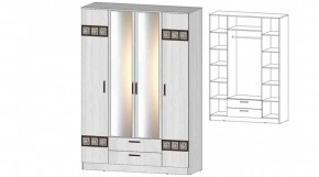 КОСТА-РИКА Шкаф 4-х створчатый (анкор светлый) в Елабуге - elabuga.ok-mebel.com | фото