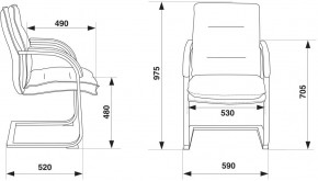 Кресло Бюрократ T-9927SL-LOW-V/BLACK в Елабуге - elabuga.ok-mebel.com | фото 4