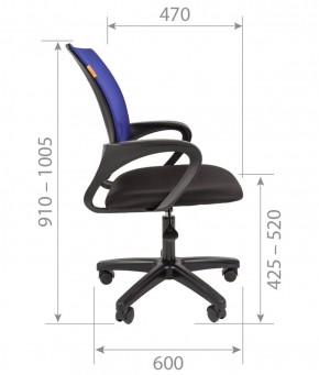 Кресло для оператора CHAIRMAN 696  LT (ткань стандарт 15-21/сетка TW-04) в Елабуге - elabuga.ok-mebel.com | фото 5