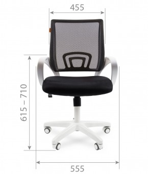 Кресло для оператора CHAIRMAN 696 white (ткань TW-11/сетка TW-01) в Елабуге - elabuga.ok-mebel.com | фото 4