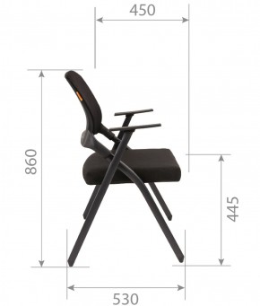 Кресло для посетителей CHAIRMAN NEXX (ткань стандарт черный/сетка DW-01) в Елабуге - elabuga.ok-mebel.com | фото 7