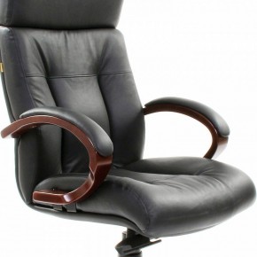 Кресло для руководителя Chairman 421 черный/орех темный, черный в Елабуге - elabuga.ok-mebel.com | фото 6