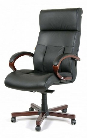 Кресло для руководителя Chairman 421 черный/орех темный, черный в Елабуге - elabuga.ok-mebel.com | фото 7