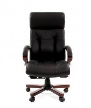 Кресло для руководителя CHAIRMAN  421 (Натуральная кожа) Черное в Елабуге - elabuga.ok-mebel.com | фото 2