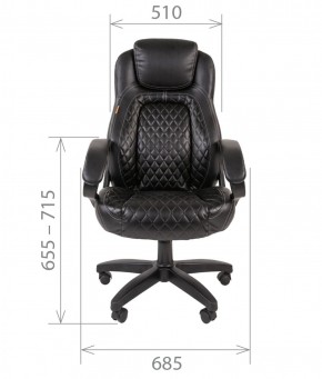 Кресло для руководителя  CHAIRMAN 432 (Экокожа черная) в Елабуге - elabuga.ok-mebel.com | фото 4