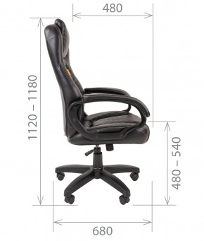 Кресло для руководителя  CHAIRMAN 432 (Экокожа черная) в Елабуге - elabuga.ok-mebel.com | фото 5