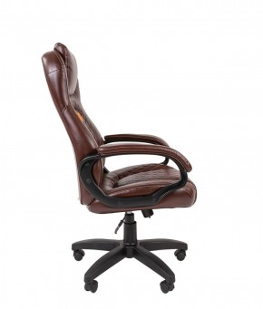 Кресло для руководителя  CHAIRMAN 432 (Экокожа коричневая) в Елабуге - elabuga.ok-mebel.com | фото 3