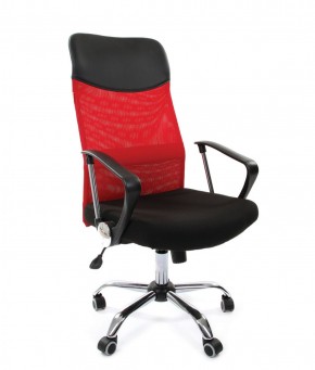 Кресло для руководителя CHAIRMAN 610 N (15-21 черный/сетка красный) в Елабуге - elabuga.ok-mebel.com | фото