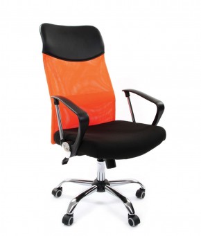 Кресло для руководителя CHAIRMAN 610 N (15-21 черный/сетка оранжевый) в Елабуге - elabuga.ok-mebel.com | фото