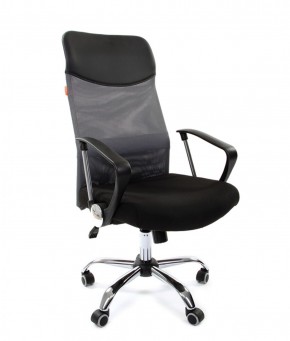 Кресло для руководителя CHAIRMAN 610 N(15-21 черный/сетка серый) в Елабуге - elabuga.ok-mebel.com | фото