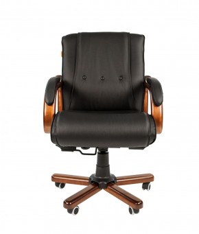Кресло для руководителя CHAIRMAN  653 М (Кожа) Черное в Елабуге - elabuga.ok-mebel.com | фото 2