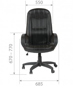 Кресло для руководителя  CHAIRMAN 685 (экокожа черный) в Елабуге - elabuga.ok-mebel.com | фото 5