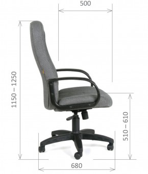 Кресло для руководителя  CHAIRMAN 685 СТ (ткань стандарт 10-356 черная) в Елабуге - elabuga.ok-mebel.com | фото 6