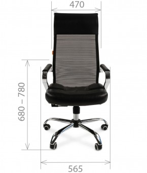 Кресло для руководителя CHAIRMAN 700 (Сетка) Черное в Елабуге - elabuga.ok-mebel.com | фото 4