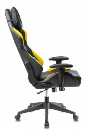 Кресло игровое Бюрократ VIKING 5 AERO YELLOW черный/желтый в Елабуге - elabuga.ok-mebel.com | фото 2