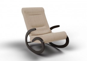 Кресло-качалка Мальта 10-Т-П (ткань/венге) ПЕСОК в Елабуге - elabuga.ok-mebel.com | фото 1