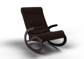 Кресло-качалка Мальта 10-Т-Ш (ткань/венге) ШОКОЛАД в Елабуге - elabuga.ok-mebel.com | фото 1