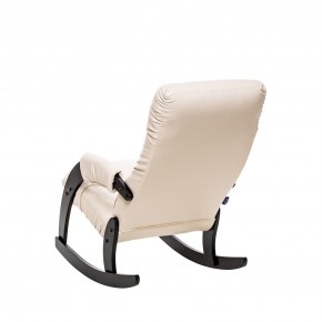 Кресло-качалка Модель 67 Венге текстура, к/з Varana cappuccino в Елабуге - elabuga.ok-mebel.com | фото 4