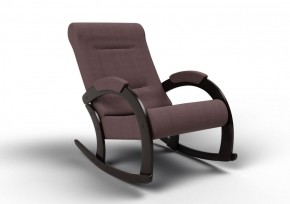 Кресло-качалка Венето 13-Т-КМ (ткань/венге) КОФЕ С МОЛОКОМ в Елабуге - elabuga.ok-mebel.com | фото 1