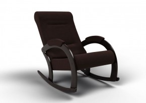 Кресло-качалка Венето 13-Т-Ш (ткань/венге) ШОКОЛАД в Елабуге - elabuga.ok-mebel.com | фото