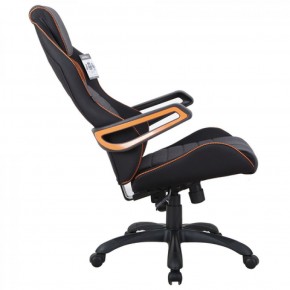 Кресло компьютерное BRABIX Techno Pro GM-003 (ткань черное/серое, вставки оранжевые) 531813 в Елабуге - elabuga.ok-mebel.com | фото 4