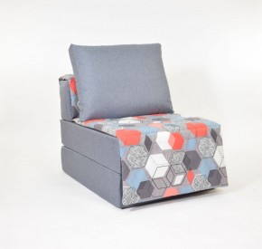 Кресло-кровать бескаркасное Харви (серый-геометрия слейт) в Елабуге - elabuga.ok-mebel.com | фото