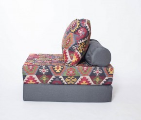 Кресло-кровать-пуф бескаркасное Прайм (мехико серый-графит) в Елабуге - elabuga.ok-mebel.com | фото