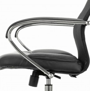 Кресло офисное BRABIX PREMIUM "Stalker EX-608 CH" (хром, ткань-сетка/кожзам, черное) 532091 в Елабуге - elabuga.ok-mebel.com | фото 4