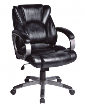 Кресло офисное BRABIX "Eldorado EX-504", экокожа, черное, 530874 в Елабуге - elabuga.ok-mebel.com | фото