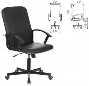 Кресло офисное BRABIX "Simple EX-521" (экокожа, черное) 532103 в Елабуге - elabuga.ok-mebel.com | фото 2
