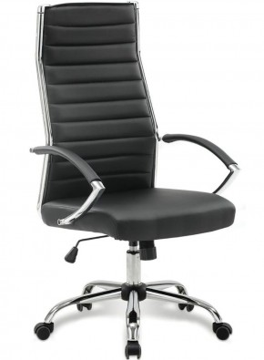 Кресло офисное BRABIX "Style EX-528", экокожа, хром, черное, 531947 в Елабуге - elabuga.ok-mebel.com | фото