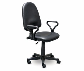 Кресло офисное Престиж+ (черный кожзам PV-1) г/п 140/ПВМ/ гольф в Елабуге - elabuga.ok-mebel.com | фото