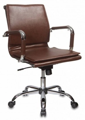 Кресло руководителя Бюрократ CH-993-LOW/BROWN коричневый в Елабуге - elabuga.ok-mebel.com | фото