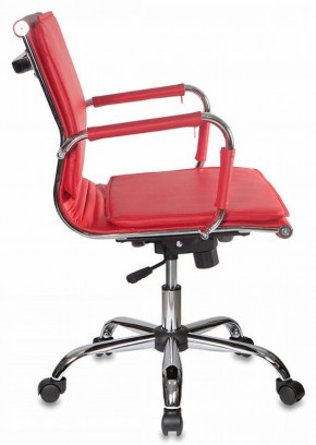 Кресло руководителя Бюрократ CH-993-LOW/RED красный в Елабуге - elabuga.ok-mebel.com | фото 2