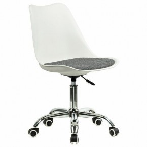 Кресло стул BRABIX "Eames MG-310 CH", хром, пластик белый, ткань серая, 532924 в Елабуге - elabuga.ok-mebel.com | фото 2