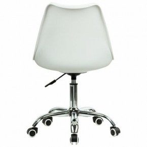 Кресло стул BRABIX "Eames MG-310 CH", хром, пластик белый, ткань серая, 532924 в Елабуге - elabuga.ok-mebel.com | фото 4